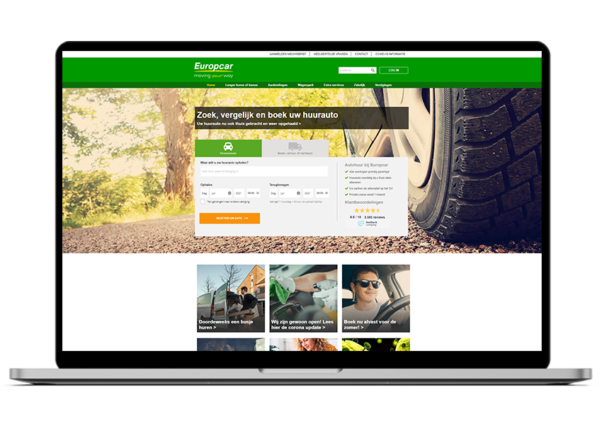 Europcar website