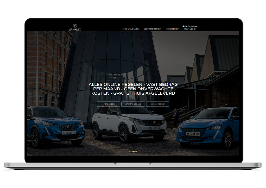 Private lease website Peugeot