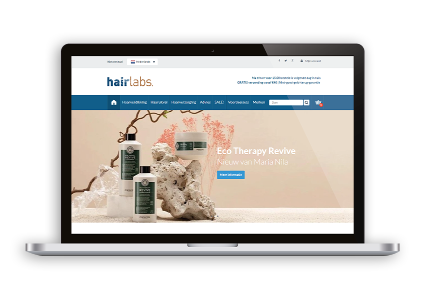 Hairlabs website
